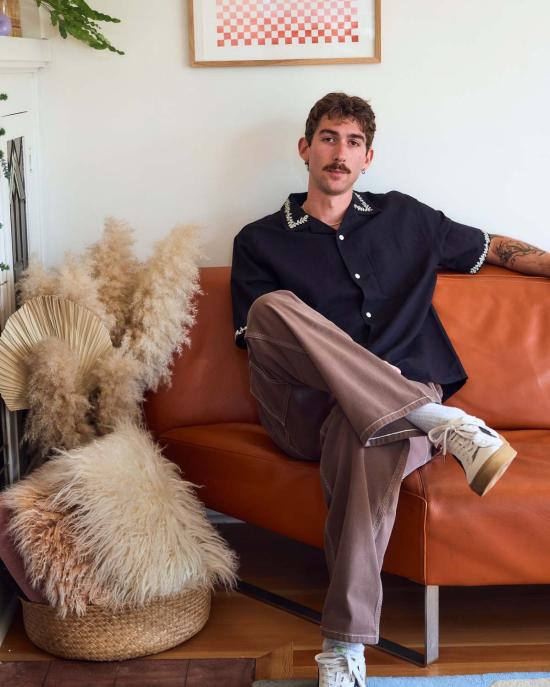  Corridor 반팔 셔츠 코리도르 엘리야 자수 반팔 - CORRIDOR