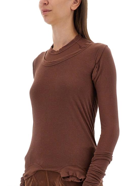 25SS 릭 오웬스 반팔 티셔츠 RP02D3221 RC93 BROWN - RICK OWENS