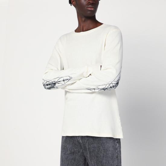 25SS Basketcase Gallery 긴팔 티셔츠 WARCO White