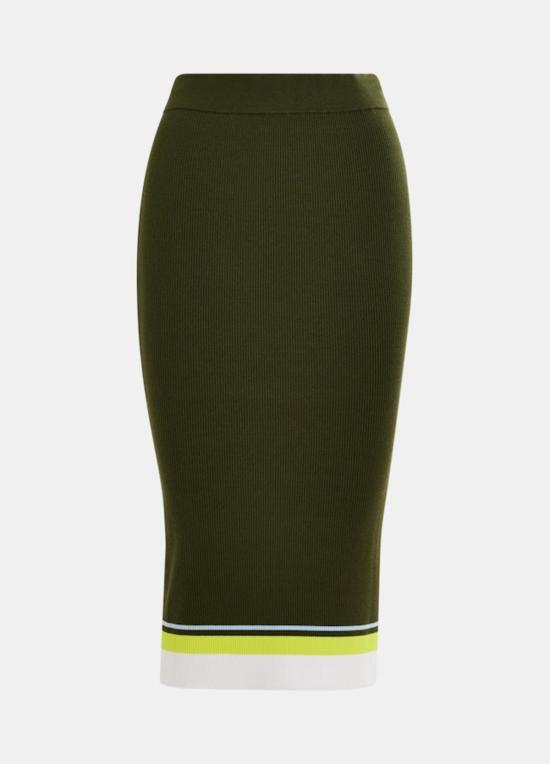  에센셜앤트워프 미디 스커트 Essentiel Antwerp Hashion 니트 스커트 다시마 - ESSENTIEL ANTWERP