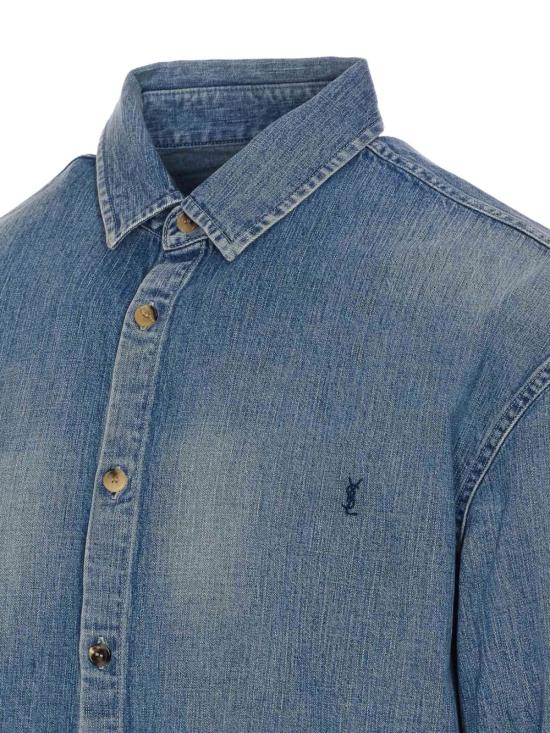 25SS 생로랑 데님 셔츠 823437 Y144MJ4248 Denim - SAINT LAURENT