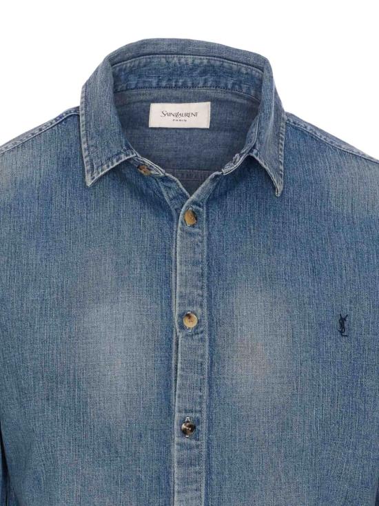 25SS 생로랑 데님 셔츠 823437 Y144MJ4248 Denim - SAINT LAURENT