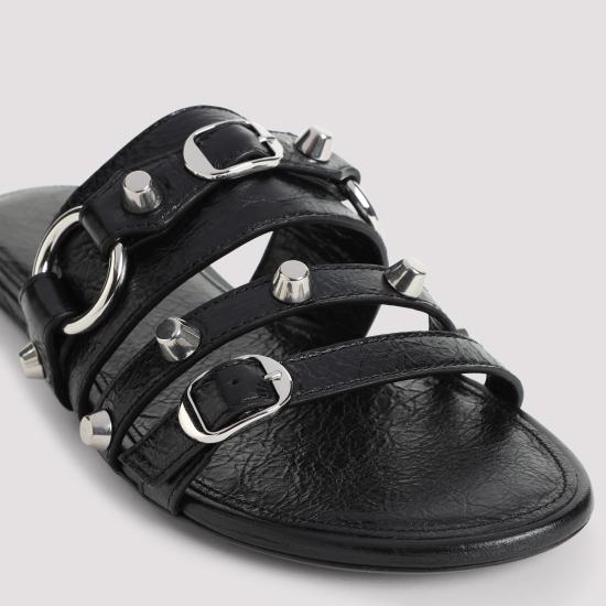25SS 발렌시아가 시티 뮬 플랫 834692WAD4Y 1080 BLACK - BALENCIAGA