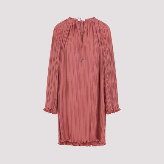 25SS 랑방 미디 원피스 RWDR00285904P25 597 PINK PURPLE - LANVIN