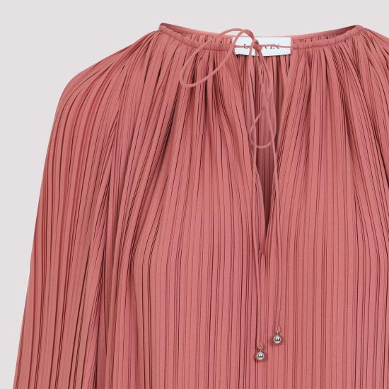 25SS 랑방 미디 원피스 RWDR00285904P25 597 PINK PURPLE - LANVIN