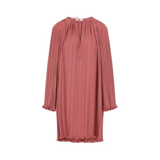 25SS 랑방 미디 원피스 RWDR00285904P25 597 PINK PURPLE