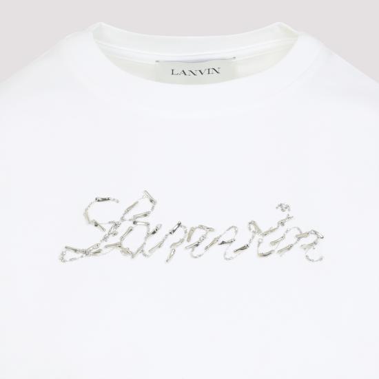25SS 랑방 반팔 티셔츠 RWTS9030J176P25 01 WHITE - LANVIN