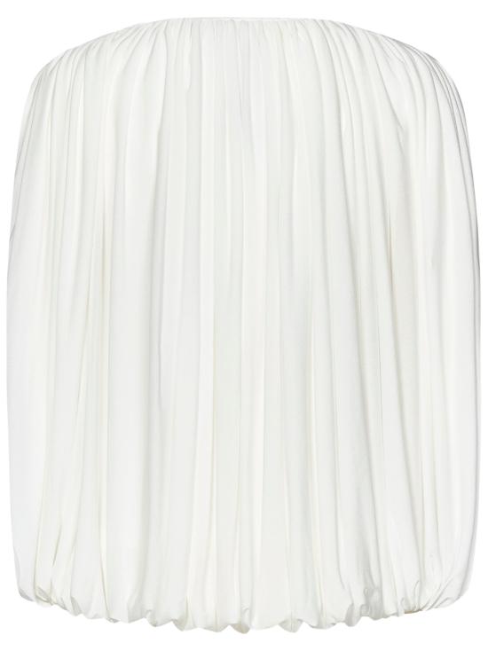 25SS 지암바티스타 발리 반팔 티셔츠 25SSSVCL410492LEM 1101 White - GIAMBATTISTA VALLI