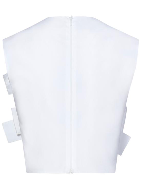 25SS 지암바티스타 발리 반팔 티셔츠 25SSSVAP104440POP 1100 White - GIAMBATTISTA VALLI