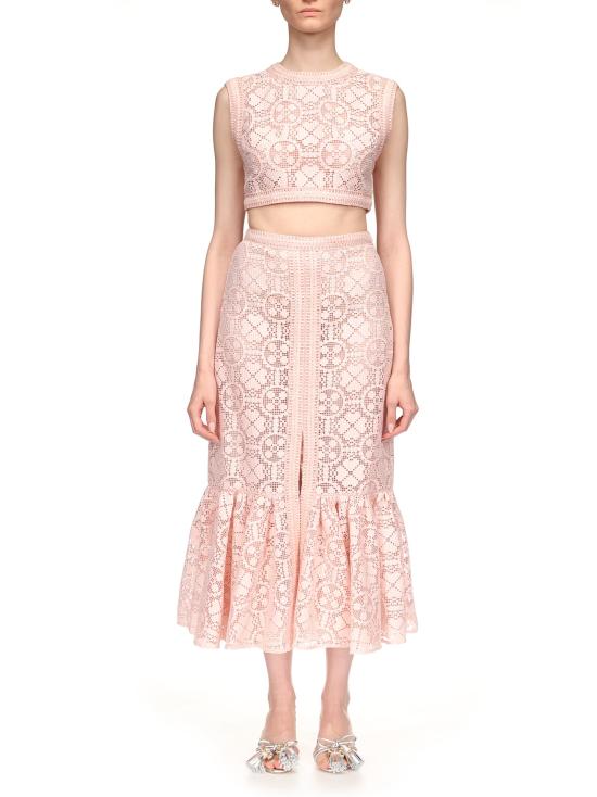 25SS 지암바티스타 발리 민소매 티셔츠 25SSPVFP105927BRO 4124 Pink - GIAMBATTISTA VALLI