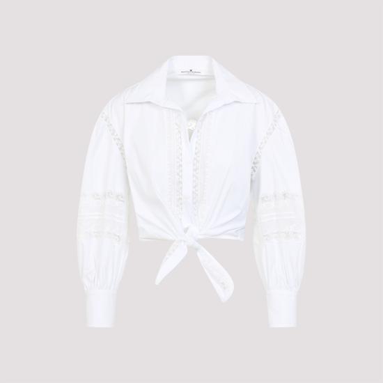 25SS 에르마노 설비노 블라우스/셔츠 D462K396GCX 10601 BRIGHT WHITE