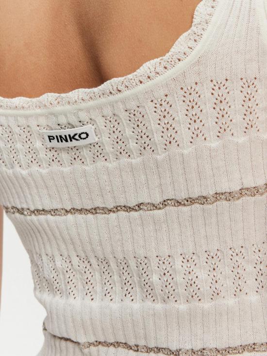 25SS 핑코 긴팔 티셔츠 104736A2FC Z05 Bianco biancaneve - PINKO