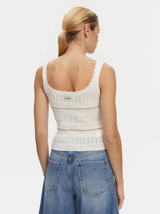 25SS 핑코 긴팔 티셔츠 104736A2FC Z05 Bianco biancaneve - PINKO