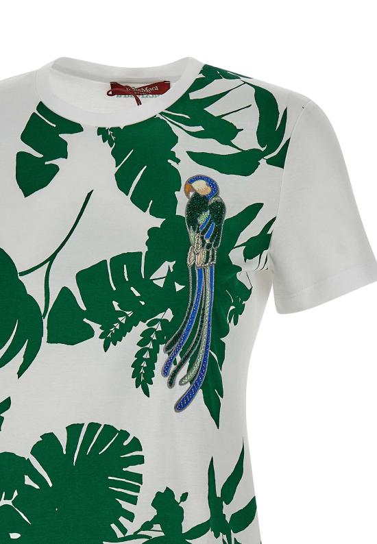 25SS 막스마라 스튜디오 반팔 티셔츠 2516941012600 004 White - MAX MARA STUDIO