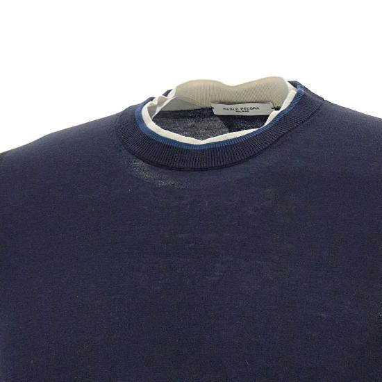 25SS 파올로페코라 스웨터 A031 F2006685 Blue - PAOLO PECORA