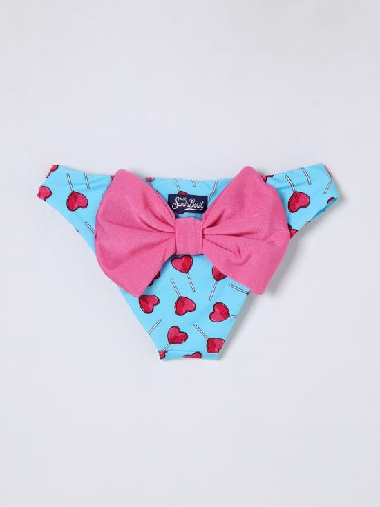 25FW [키즈] 세인트바쓰 스윔팬츠 MAD0001 01253H Turquoise - MC2 SAINT BARTH