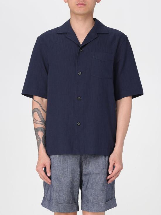 25FW 파올로페코라 반팔 셔츠 G0830191 6685 Blue