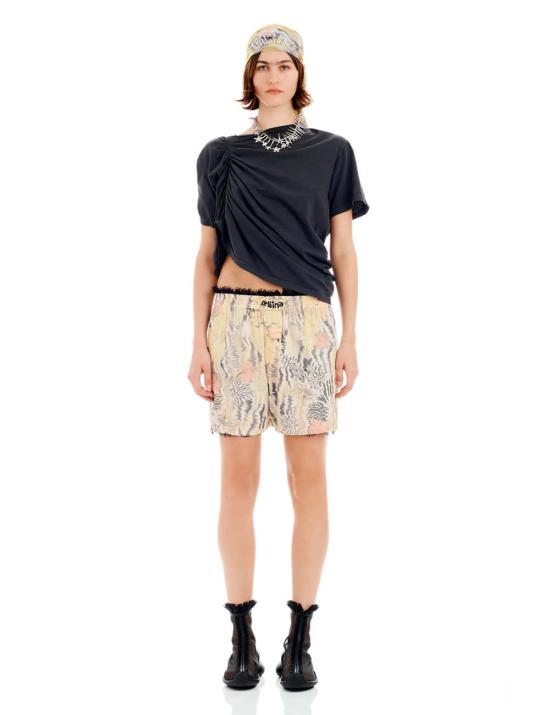  콜리나 스트라다 숏팬츠 워시드 제브라 플로럴 오데온 복서 팬츠