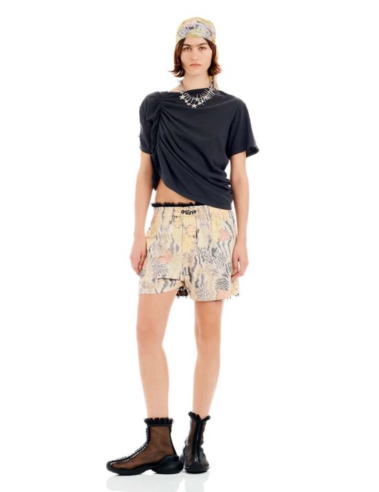  콜리나 스트라다 언더웨어 워시드 제브라 플로럴 오데온 복서 팬츠 - COLLINA STRADA