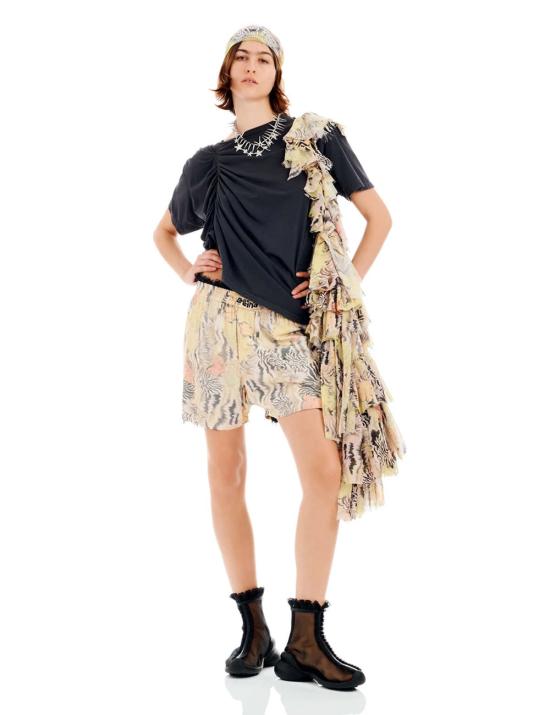  콜리나 스트라다 언더웨어 워시드 제브라 플로럴 오데온 복서 팬츠 - COLLINA STRADA