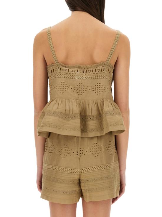 25SS 이자벨마랑에뚜왈 민소매 티셔츠 HT0542FA C1J15E67LK GREEN - ISABEL MARANT ETOILE