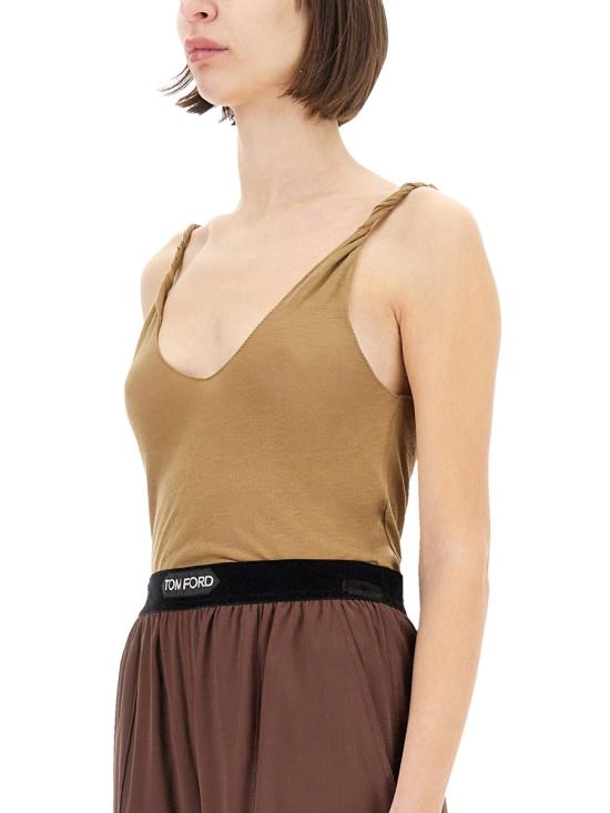 25SS 톰포드 민소매 티셔츠 TSJ583 JEX139JB172 BEIGE - TOMFORD