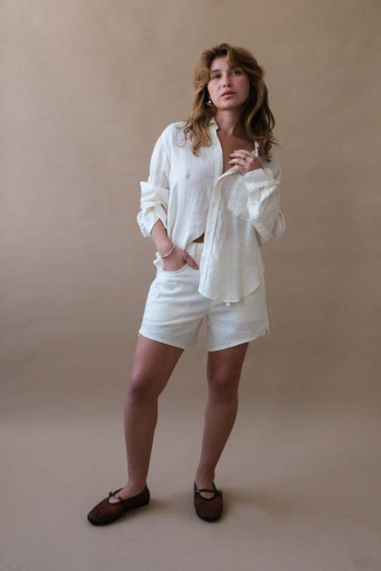  시티즌 오브 휴머니티 셔츠 시민의 인류 케일라 슈렁큰 셔츠 바닐라 - CITIZEN OF HUMANITY