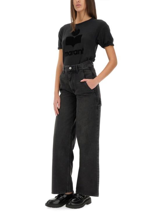 25SS 이자벨마랑에뚜왈 반팔 티셔츠 TS0004FA A1N09E01BK BLACK - ISABEL MARANT ETOILE