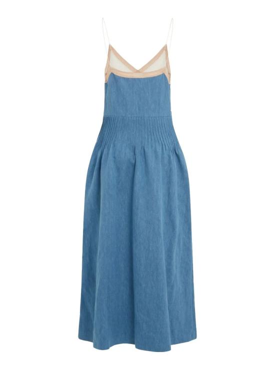 25SS 가브리엘라허스트 미디 원피스 3254282T120W02LBD AZUL - GABRIELA HEARST