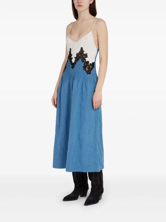 25SS 가브리엘라허스트 미디 원피스 3254282T120W02LBD AZUL - GABRIELA HEARST