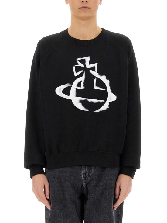 25SS 비비안웨스트우드 후드 티셔츠 3I01000Z J006ON401 BLACK - VIVIENNE WESTWOOD