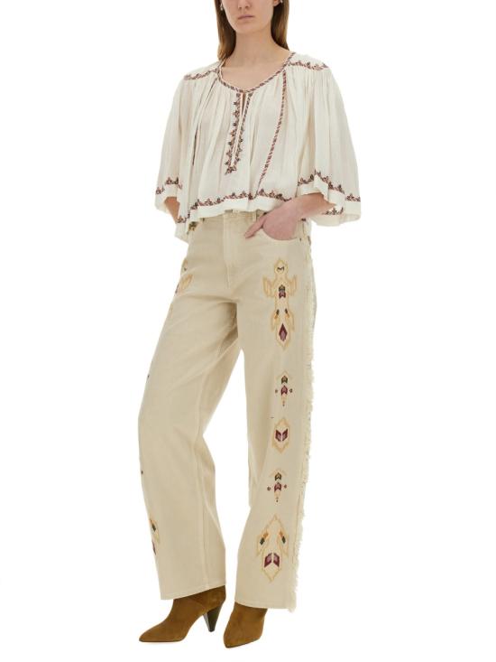 25SS 이자벨마랑에뚜왈 반팔 티셔츠 HT0576FA C1J11EECOE WHITE - ISABEL MARANT ETOILE