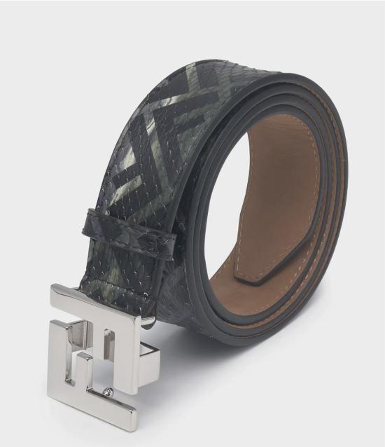 25FW 펜디 가죽 벨트 7C0404AHUTF1GLV Black