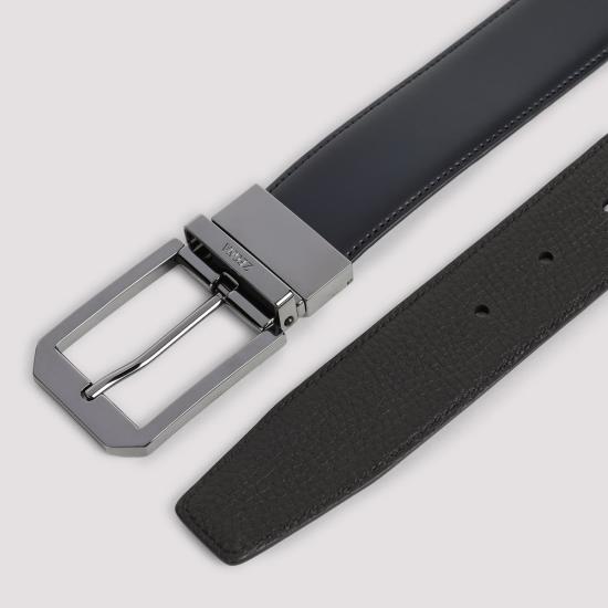 25SS 에르메네질도제냐 가죽 벨트 RLHAVG B011RZ Black - ERMENEGILDO ZEGNA