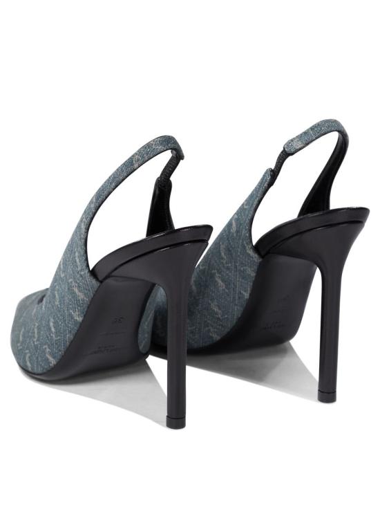 25FW 생로랑 힐/펌프스 6888202WP204970 BLUE - SAINT LAURENT