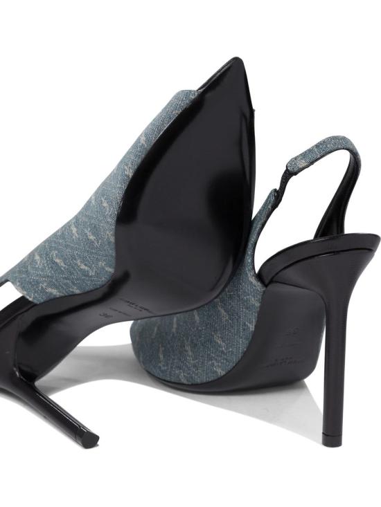 25FW 생로랑 힐/펌프스 6888202WP204970 BLUE - SAINT LAURENT