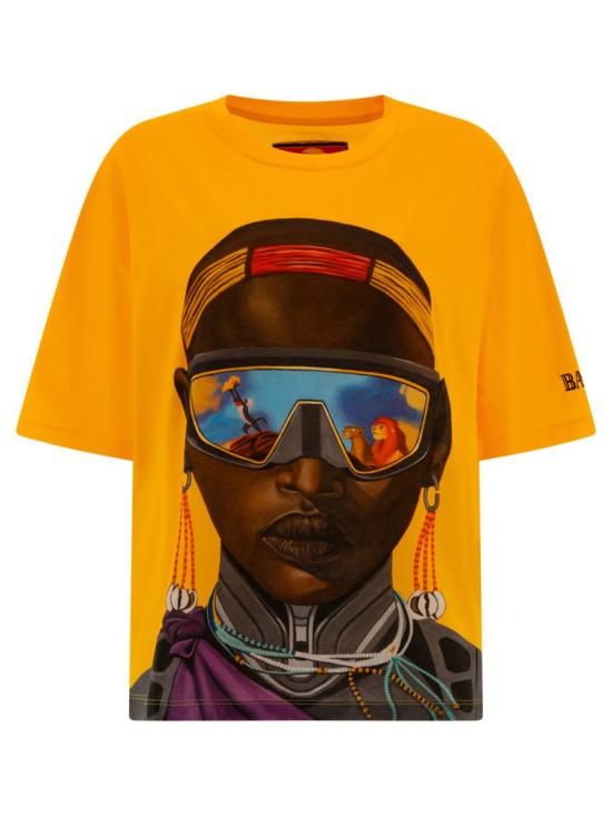 24FW 발망 반팔 티셔츠 DFAEG110GD90AAA YELLOW