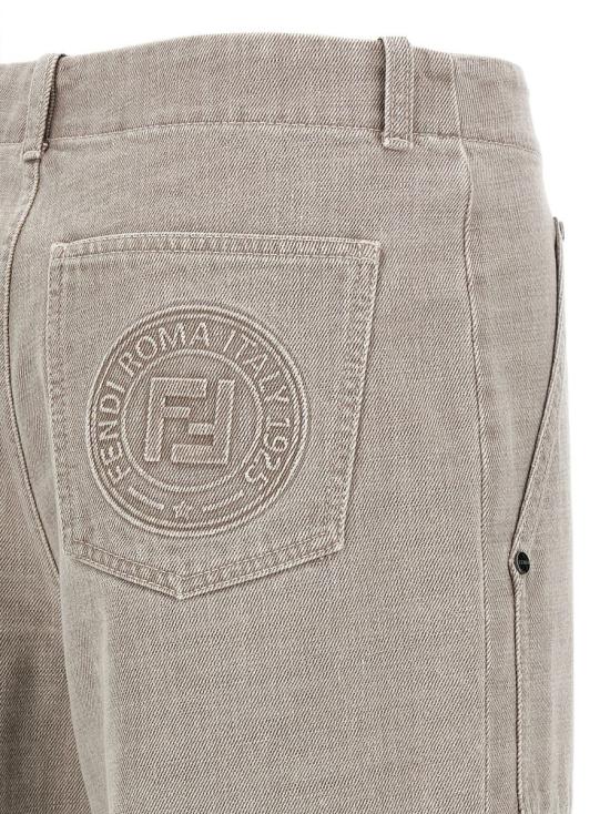  펜디 데님 팬츠 FLP863ASMBF1RX9 GRAY - FENDI