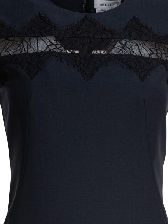 25SS 알렉산더 맥퀸 미디 원피스 830138QJAEK4100 BLUE - ALEXANDER MCQUEEN