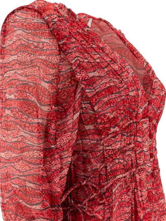 25SS 이자벨마랑에뚜왈 롱 원피스 25PRO0668FAC1J07E70RD RED - ISABEL MARANT ETOILE