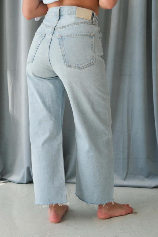  시티즌 오브 휴머니티 데님 팬츠 인류의 시민 아일라 로우 헴 크롭 진 바케로 - CITIZEN OF HUMANITY