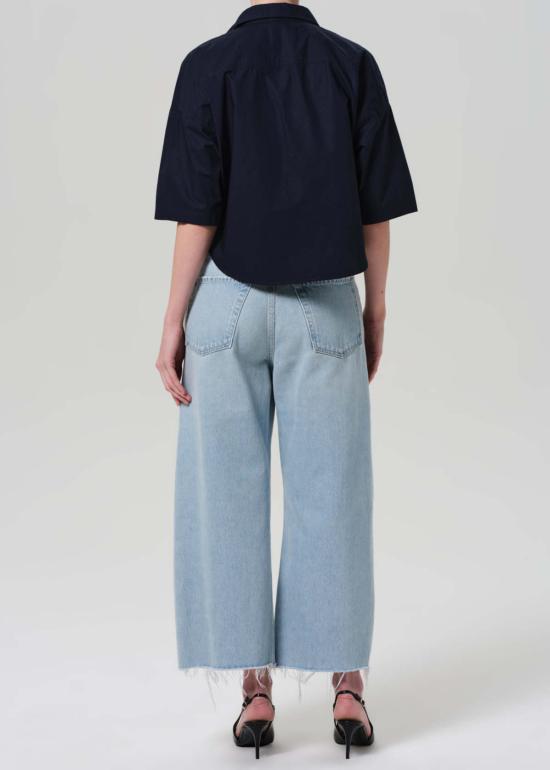  시티즌 오브 휴머니티 데님 팬츠 인류의 시민 아일라 로우 헴 크롭 진 바케로 - CITIZEN OF HUMANITY