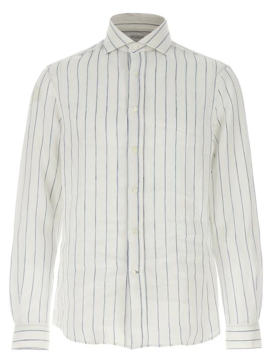 25SS 브루넬로 쿠치넬리 긴팔 셔츠 MM6860627 C108 MULTICOLOR