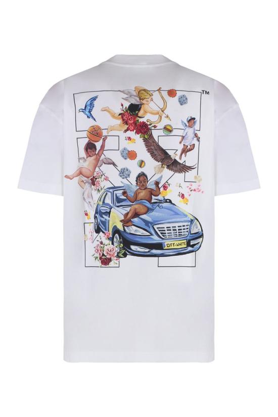 25SS 오프화이트 반팔 티셔츠 OWAA089S25JER004 0110 WHITE - OFF WHITE