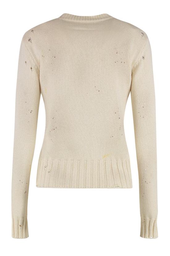 25SS MM6 메종마르지엘라 스웨터 S62HL0034M13123 102S Beige - MM6 MAISON MARGIELA