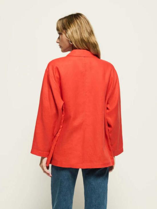  네이션 리미티드 수트 자켓 베아트리스 블레이저 오로라 레드 - NATION LTD