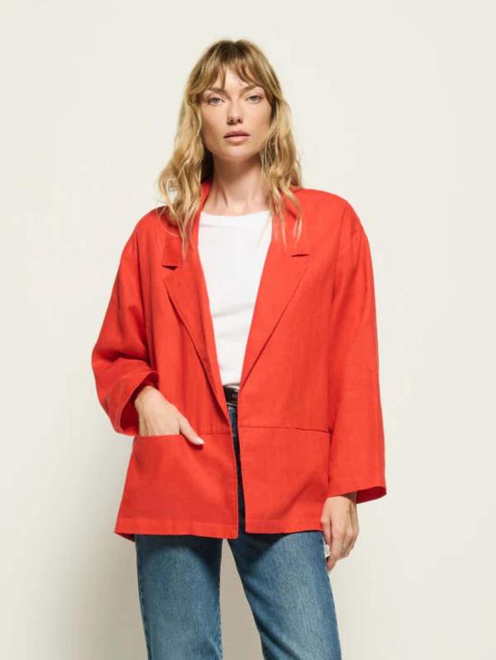  네이션 리미티드 수트 자켓 베아트리스 블레이저 오로라 레드 - NATION LTD