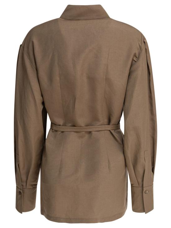 25SS 막스마라 블라우스 2511191039600AFFARI004 Beige - MAX MARA