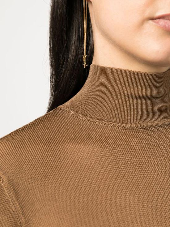 25FW 생로랑 롱 원피스 739561Y76BM2520 BROWN - SAINT LAURENT