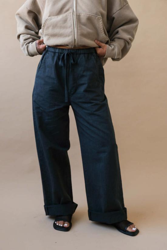  시티즌 오브 휴머니티 크롭 팬츠 오로라 풀온 팬츠 (블랙)